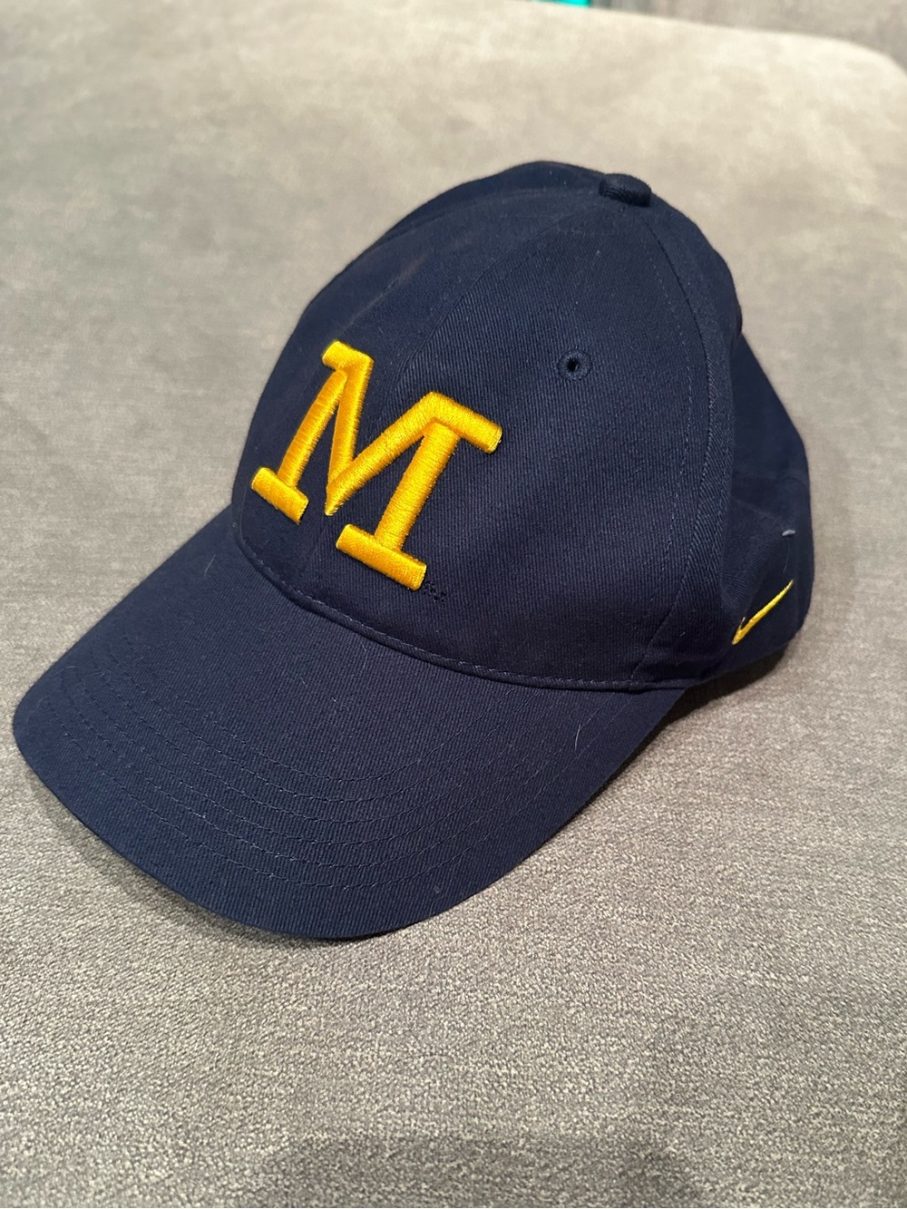 Michigan Child’s  Navy Baseball Cap with Yellow 'M' Embroidery